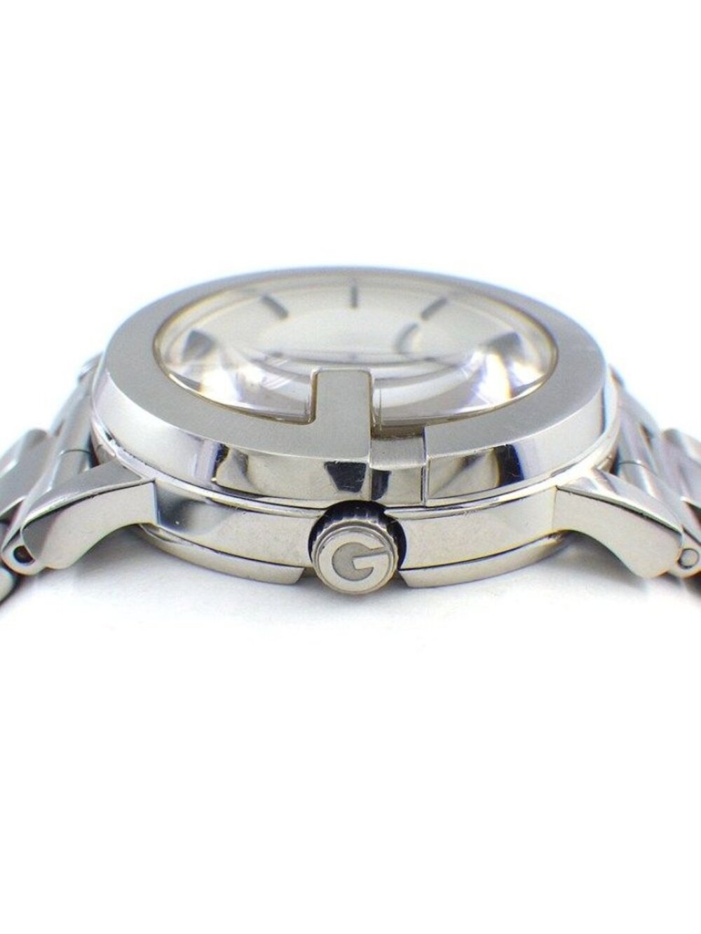 Gucci Watch Round Silver Dial SS Quartz Analog - Picture 2 of 12